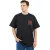 HOMEBOY Team férfi póló, pamut Ing  Eye-Catching vissza Print, rövid ujjú, túlméretezett Fit, 01TS3047, fekete Méret: XS