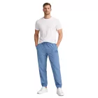 trendi Sergio Tacchini férfi jogging tréning melegítő szabadidőruha melegítő szabadidőruha nadrág, Training nadrág  zseb, Retro sport Nadrág STM21135 kék Méret: S