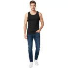 Prohibited férfi Tank Top pamut Ing alap Top kerek nyakú Tank Top Undershirt PB1201 fekete Méret: XS
