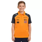 Formula 1 McLaren Lando Norris F1 Team gyerek'' Polo Ing  Sponsor Logos, nadrág-újj Sport Ing TJ5318 narancssárga Méret: 158