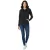 Everyday Helly Hansen női cipzár-Up pulóver  zseb, 280 g/m², 79217_990, fekete Méret: M