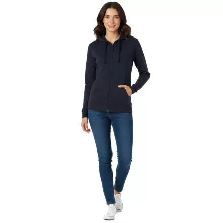 Everyday Helly Hansen női cipzáras kapucnis pulóver zsebekkel, 280 g/m², 79217_590, Sötétkék Méret:L
