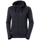 Everyday Helly Hansen női cipzáras kapucnis pulóver zsebekkel, 280 g/m², 79217_590, Sötétkék Méret:XXL