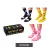 3 pár Happy Zokni Monty Python Unisex férfi női pamut Zokni Value csomag Everyday Zokni in ajándék doboz XMPY08-0200 sötét kék/sárga/rózsaszín Méret: 36_40