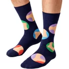 3 pár Happy Zokni Monty Python Unisex férfi női pamut Zokni Value csomag Everyday Zokni in ajándék doboz XMPY08-0200 sötét kék/sárga/rózsaszín Méret: 36_40