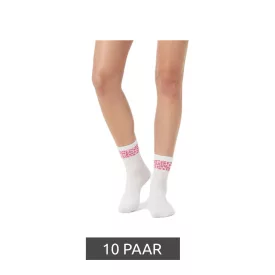   10 pár Comfortable ZWILLINGSHERZ női Tennis Zokni  Leopard Print - Everyday Zokni, pamut Zokni 4603S K248144 fehér/rózsaszín, fehér/piros, vagy fehér/kék Méret: N