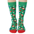 2 pár Happy Zokni Candy Cane Holiday női pamut Zokni Value csomag  karácsony Print Everyday Zokni in ajándék doboz SXPOL02-7300 zöld/színes Méret: 36_40