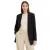 klasszikus linen-look blézer nőknek  csíkos bélés, loose fit, 968952 fekete vagy 965058 bézs Méret: 46