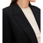 klasszikus linen-look blézer nőknek  csíkos bélés, loose fit, 968952 fekete vagy 965058 bézs Méret: 46