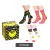 3 pár Happy Zokni Unisex férfi női pamut Zokni Value csomag  Smiley Print Everyday Zokni in ajándék doboz sárga/fekete/kék vagy fekete/rózsaszín/fehér Méret: 36_40