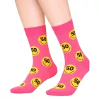 3 pár Happy Zokni Unisex férfi női pamut Zokni Value csomag  Smiley Print Everyday Zokni in ajándék doboz sárga/fekete/kék vagy fekete/rózsaszín/fehér Méret: 41_46