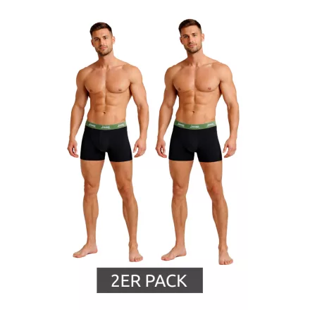 2-Pack Jeep Basic Boxer Nadrág Férfiaknak, Pamut Fehérnemű I101545-001, Fekete, Sötétszürke vagy Sötétkék Méret:L