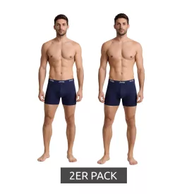   2-Pack Jeep Basic Boxer Nadrág Férfiaknak, Pamut Fehérnemű I101545-001, Fekete, Sötétszürke vagy Sötétkék Méret:XXL