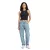 adidas női Ribbed Crop Top pamut Fitness Ing IJ8251 fekete Méret: M