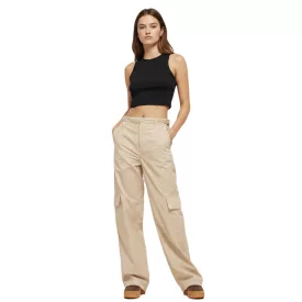   Practical adidas Cargo nadrág nőknek, alkalmi Nadrág  Patch zseb, Loose Fit JF6531 bézs Méret: L