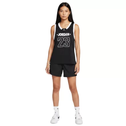 NIKE Jordan Jersey 23 női Basketball Ing  Mesh szövet Tank Top sport Ing FN6687-010 fekete Méret: L