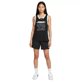   NIKE Jordan Jersey 23 női Basketball Ing  Mesh szövet Tank Top sport Ing FN6687-010 fekete Méret: XS