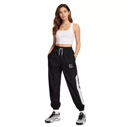 Comfortable NIKE Sportswear szőtt női jogging tréning melegítő szabadidőruha melegítő szabadidőruha nadrág, Szabadidőruha , Streetwear stílus, sport nadrág HQ0988-010 fekete Méret: XS
