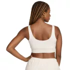 NIKE Sportswear Chill női Terry Crop Top Tank Top  Swoosh Logo, pamut Ing FN2832-104 bézs Méret: XS