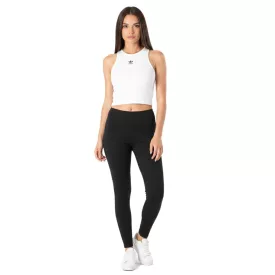   adidas női Lightweight Ribbed Tank Top, Crop Top, pamut Ing, Fitness Ing IY9648 fehér Méret: XS