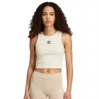 adidas Cloud női Lightweight Ribbed Tank Top Crop Top pamut Ing Fitness Ing IY9648 fehér Méret: XS