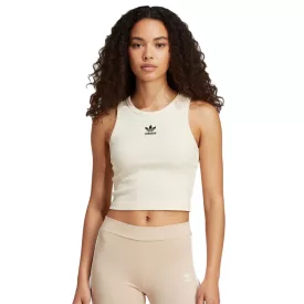   adidas Cloud női Lightweight Ribbed Tank Top Crop Top pamut Ing Fitness Ing IY9648 fehér Méret: XS