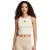 adidas Cloud női Lightweight Ribbed Tank Top Crop Top pamut Ing Fitness Ing IY9648 fehér Méret: XS