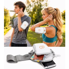   Echelon Lime Sport karkötő tartó for mobiltelefon Phone  Headphone Opening jogging tréning melegítő szabadidőruha melegítő szabadidőruha karkötő Phone tok fehér Méret: N