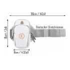 Echelon Lime Sport karkötő tartó for mobiltelefon Phone  Headphone Opening jogging tréning melegítő szabadidőruha melegítő szabadidőruha karkötő Phone tok fehér Méret: N