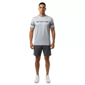   Modern ON THAT ASS Matic férfi sport póló Fitness Performance Ing  stílusos Design szürke Méret: L