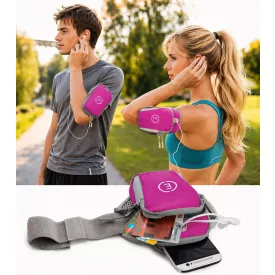   Echelon Lime sport karkötő Phone tok  Headphone Opening, jogging tréning melegítő szabadidőruha melegítő szabadidőruha karkötő Phone tok, rózsaszín Méret: N