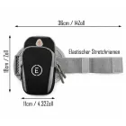 Echelon Lime sport karkötő Phone tok  Headphone Opening, jogging tréning melegítő szabadidőruha melegítő szabadidőruha karkötő Phone tok, fekete Méret: N
