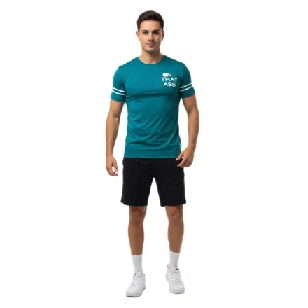 Modern ON THAT ASS Wess férfi sport póló Fitness Performance Ing  stílusos Design zöld Méret: S