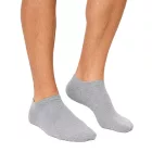 Sustainable 30 pár Unisex férfi női Organic pamut Zokni, Simple edzőcipő Zokni, nadrág Zokni, harisnya, szürke/fehér/világos szürke/világos kék/sötét kék Méret: 43_46