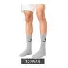 10 pár LOTTO Sport Zokni for férfi és női - Training Zokni, Tennis Zokni, pamut Zokni - fehér, szürke, vagy fekete Méret: 43_46