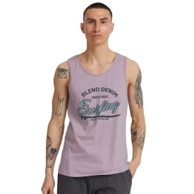   klasszikus BLEND BDLingo férfi kerek nyakú Tank Top 20714921ME fehér, kék, lila, vagy türkiz Méret: L