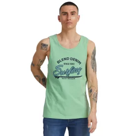   klasszikus BLEND BDLingo férfi kerek nyakú Tank Top 20714921ME fehér, kék, lila, vagy türkiz Méret: M