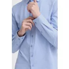 klasszikus alkalmi FRIDAY CFFolke LS férfi hosszú-újj Business Ing  gomb Placket 20505638 világos kék, fehér, vagy sötét kék Méret: L