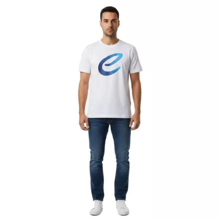 Colorful Formula E férfi póló, pamut Ing  Colorful Formula E Logo, Summer Ing 701223579, fehér/kék vagy fehér/rózsaszín/sárga Méret: 3XL