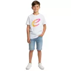 Colorful Formula E gyerek'' nadrág-újj póló, Sustainable pamut Ing  Formula E Logo 701223593 fehér/kék vagy fehér/rózsaszín/sárga Méret: 92
