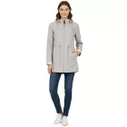 Timeless Wedolina Linda női Transitional dzseki kabát Kabát, nadrág kabát  Detachable kapucni, Sporty Spring dzseki kabát Kabát, barack-narancssárga vagy világos szürke Méret: L