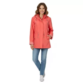   Timeless Wedolina Linda női Transitional dzseki kabát Kabát, nadrág kabát  Detachable kapucni, Sporty Spring dzseki kabát Kabát, barack-narancssárga vagy világos szürke Méret: XL