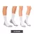 3 pár Circulation-Friendly SOCKSWEAR Diabetic Zokni nőknek és férfi, pamut Zokni  Comfort karperec, fehér, fekete, vagy fehér/szürke Méret: 35_38
