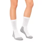 3 pár Circulation-Friendly SOCKSWEAR Diabetic Zokni nőknek és férfi, pamut Zokni  Comfort karperec, fehér, fekete, vagy fehér/szürke Méret: 35_38