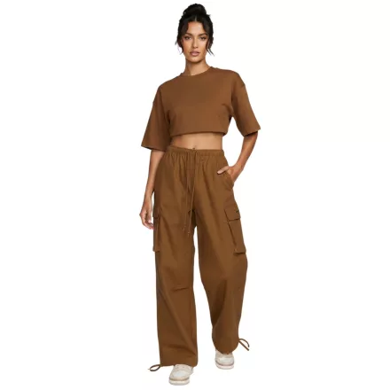 Comfortable NIKE Dance Cargo női jogging tréning melegítő szabadidőruha melegítő szabadidőruha nadrág - Comfortable sport nadrág  Cargo zseb - pamut nadrág FV7520-281 barna vagy FV7512-133 gyapjú-fehér Méret: XS