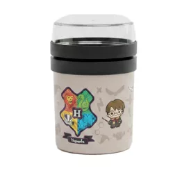   Harry Potter To Go Roxfort 500 ml Hőszigetelt ételdoboz fedéllel meleg és hideg ételekhez, Szürke Méret:N