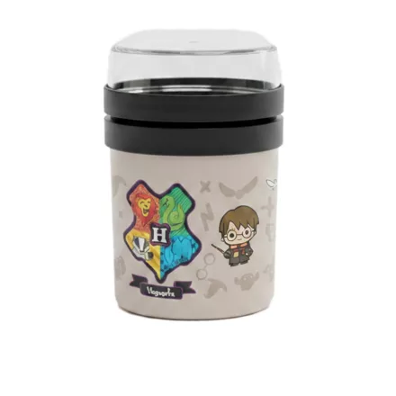 Harry Potter To Go Roxfort 500 ml Hőszigetelt ételdoboz fedéllel meleg és hideg ételekhez, Szürke Méret:N