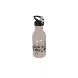   Harry Potter "Vissza Roxfortba" 500 ml rozsdamentes acél kulacs varázslatos dizájnnal, szürke Méret:N