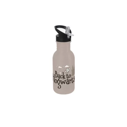 Harry Potter "Vissza Roxfortba" 500 ml rozsdamentes acél kulacs varázslatos dizájnnal, szürke Méret:N