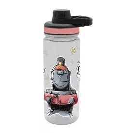   Harry Potter "Roxfort Expressz" kulacs 700 ml csavaros kupakkal, varázslatos dizájnnal, átlátszó/rózsaszín Méret:N